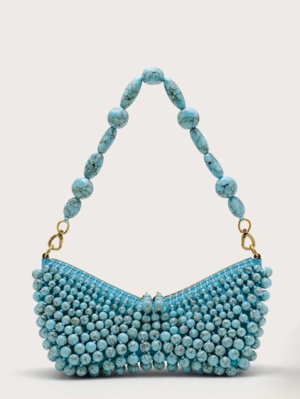Cult Gaia NEW Mercier Mini Shoulder Bag in Ibiza Turquoise